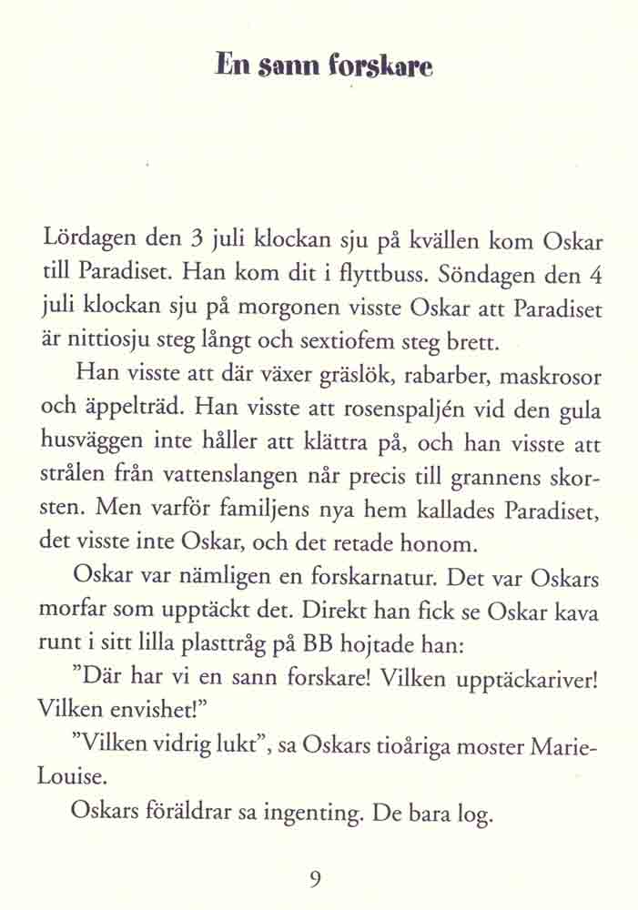 Oskar i paradiset